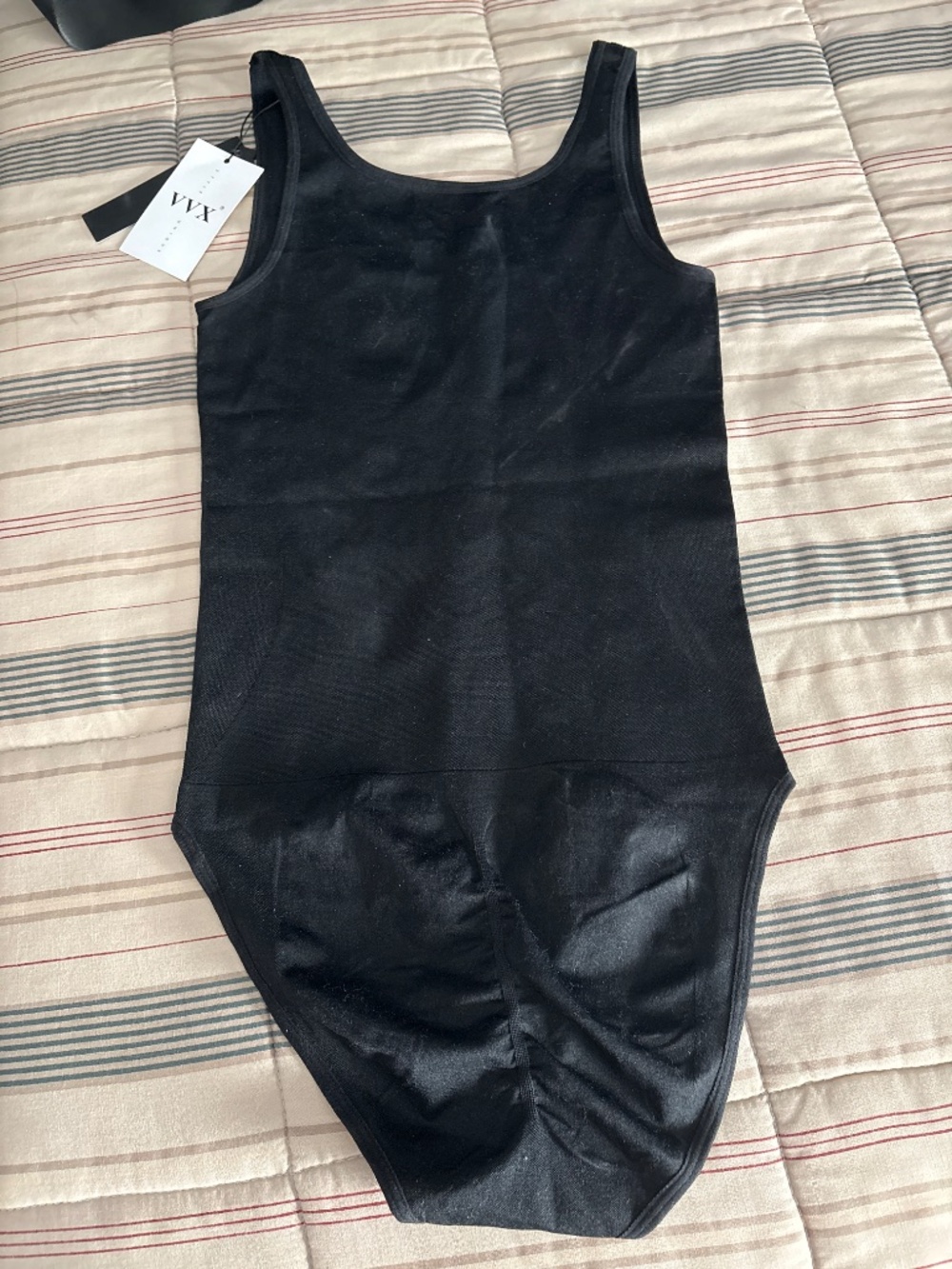 VVX Women Seamless Tummy Control Bodysuit Black M/L Medium Compression - Picture 6 of 7